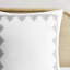 Édredon très grand / très grand gris, 100% coton avec chenille, motif, rembourrage, 2 taies décoratives assorties, très grand chenille, imprimé gris, ouverture à chevauchement-137645162-137645163