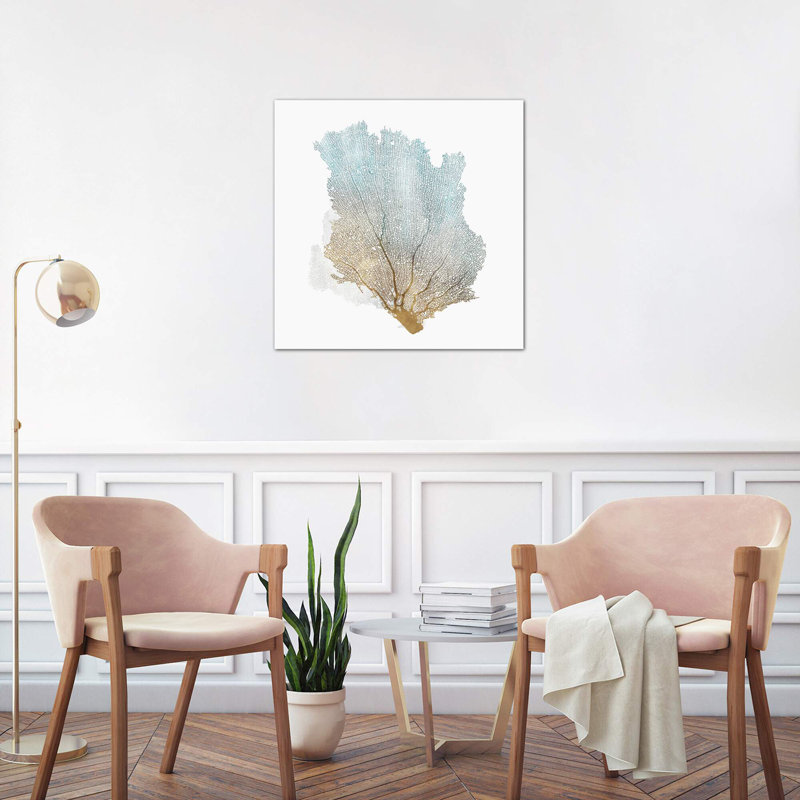 Delicate Coral I by Isabelle Z - Wrapped Canvas Print, 66.04 cm H x 66.04 cm W x 3.175 cm D