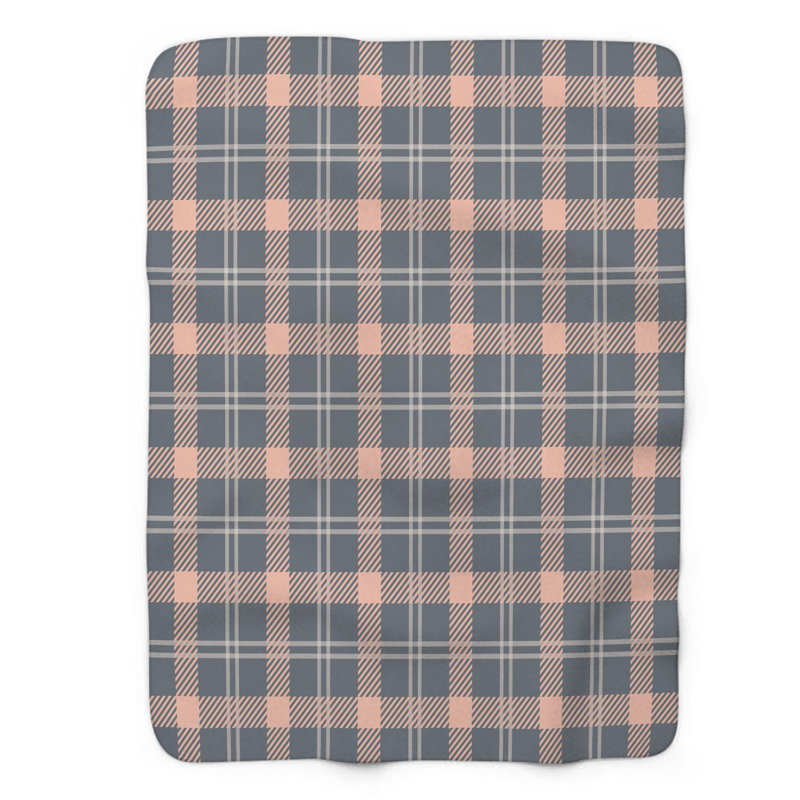 Couverture en sherpa corail 1 pièce Coral Mouse, Grand lit
