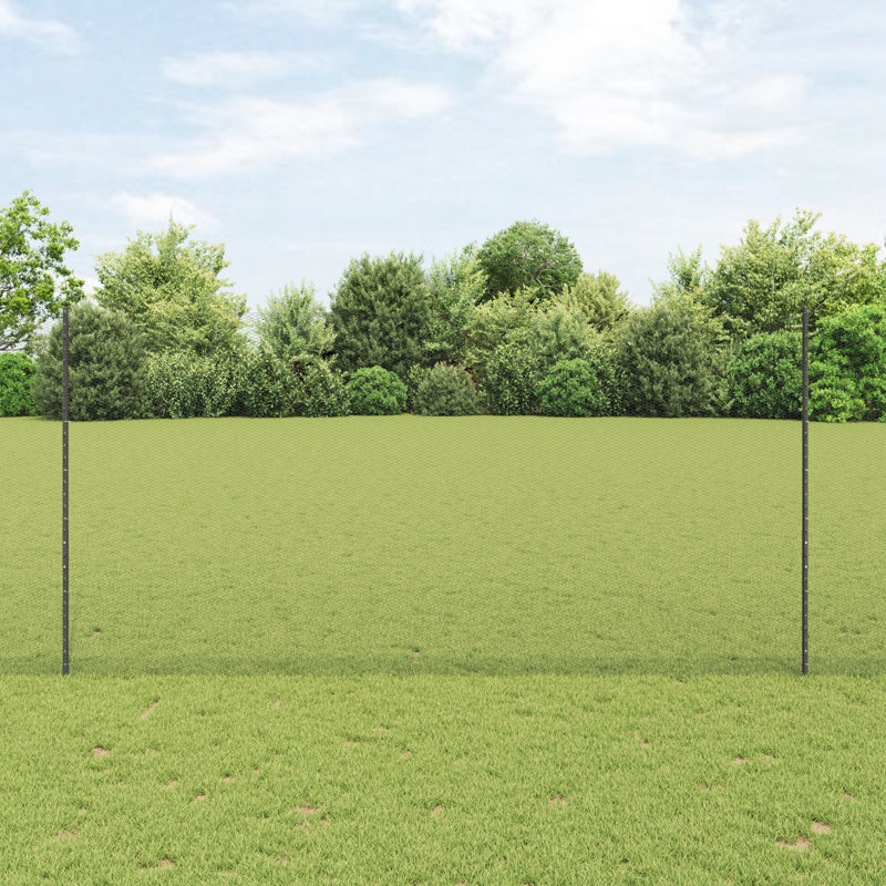 vidaXL Fence with Post Segment Outdoor Barrier Garden Terrace Divider Boundary, 160cm H x 2500cm W