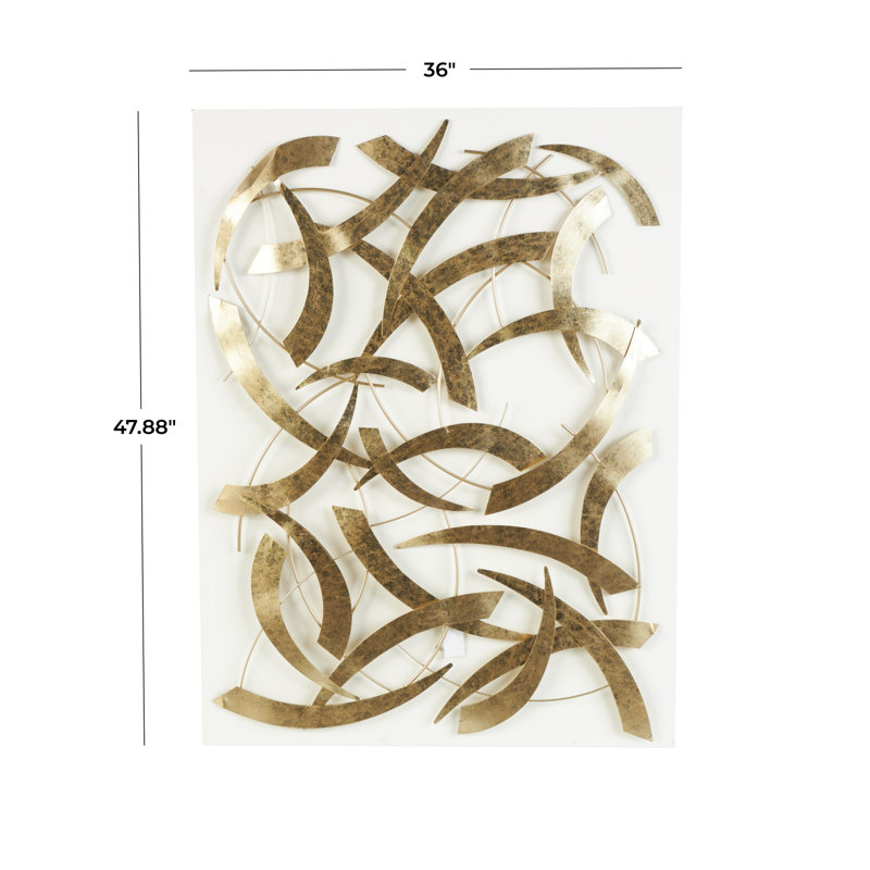 Glam Abstract Wall Decor on Metal