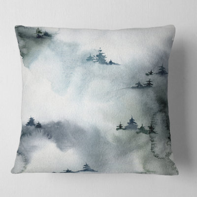 Housse de coussin carrée et insert Minimalistic Forest