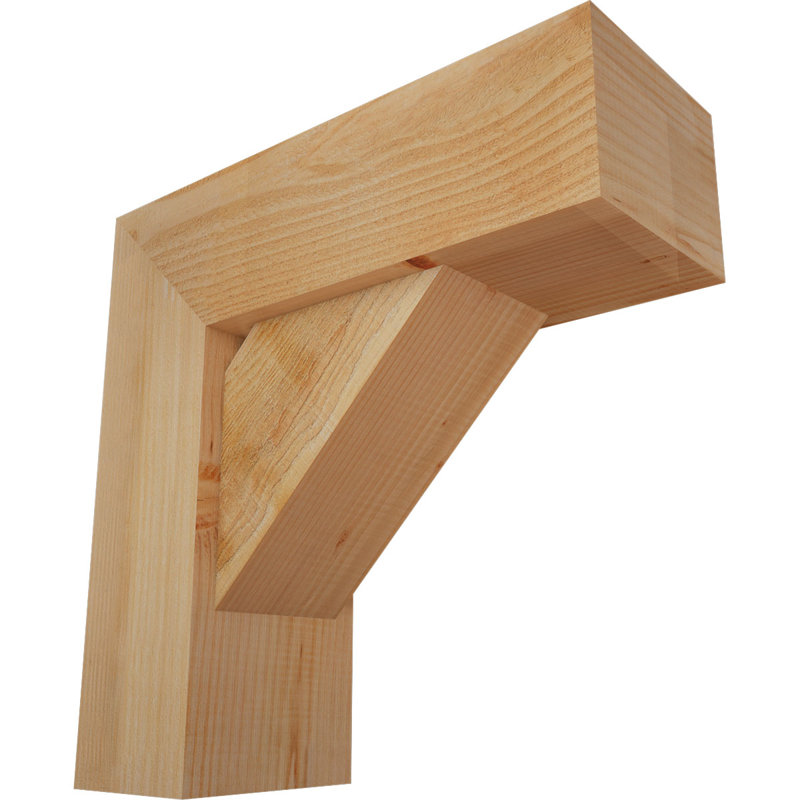 Support de bloc traditionnel avec entretoise décalée, 22 X 22, Sapin Douglas de l 8 po (scié brut)