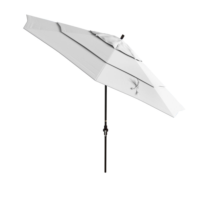 Parasol de marché 132 po Baye, Blanc - oléfine