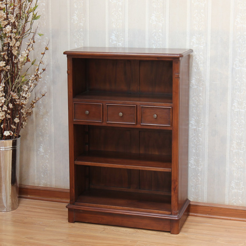 Dounia 110cm H x 75cm W Wood Standard Bookcase