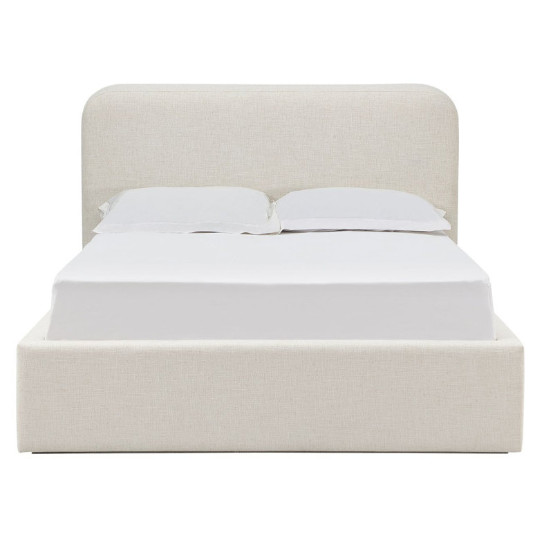 Off-White Uph QN Bd - Whpd Hny, Queen, Whipped Honey Linen Blend
