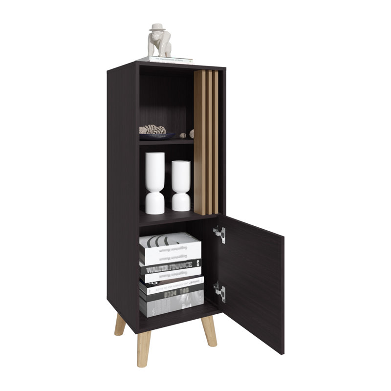Armoire 47 "de haut à une porte avec deux tablettes ouvertes