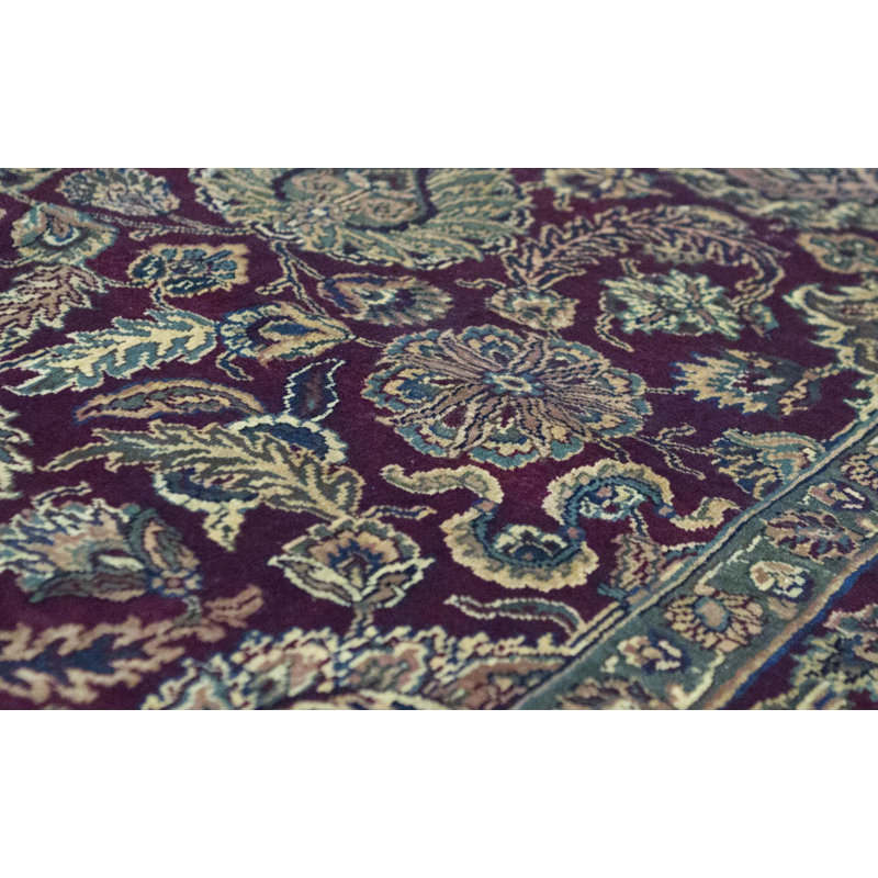 Tapis rouge et rouge noué à la main de haute qualité