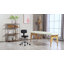 Tabouret réglable à roulettes avec dossier, chaise en similicuir-2084869275