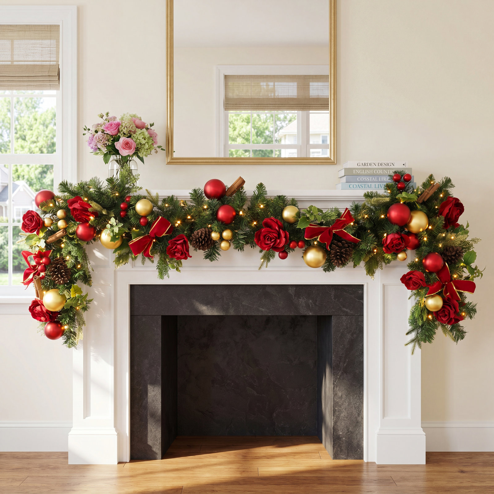 72" Pre-Lit Adorned Garland