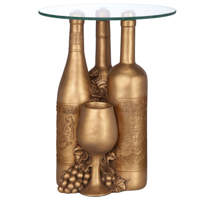 Wine and Dine Sculptural End Table