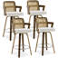 Tabouret de bar et de comptoir rembourré avec accoudoirs-1156922166-1156922174