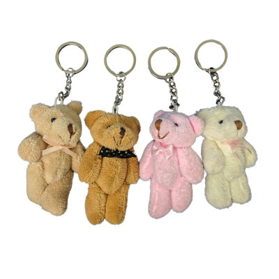 Plush Bear Keychain Baby Shower Favor