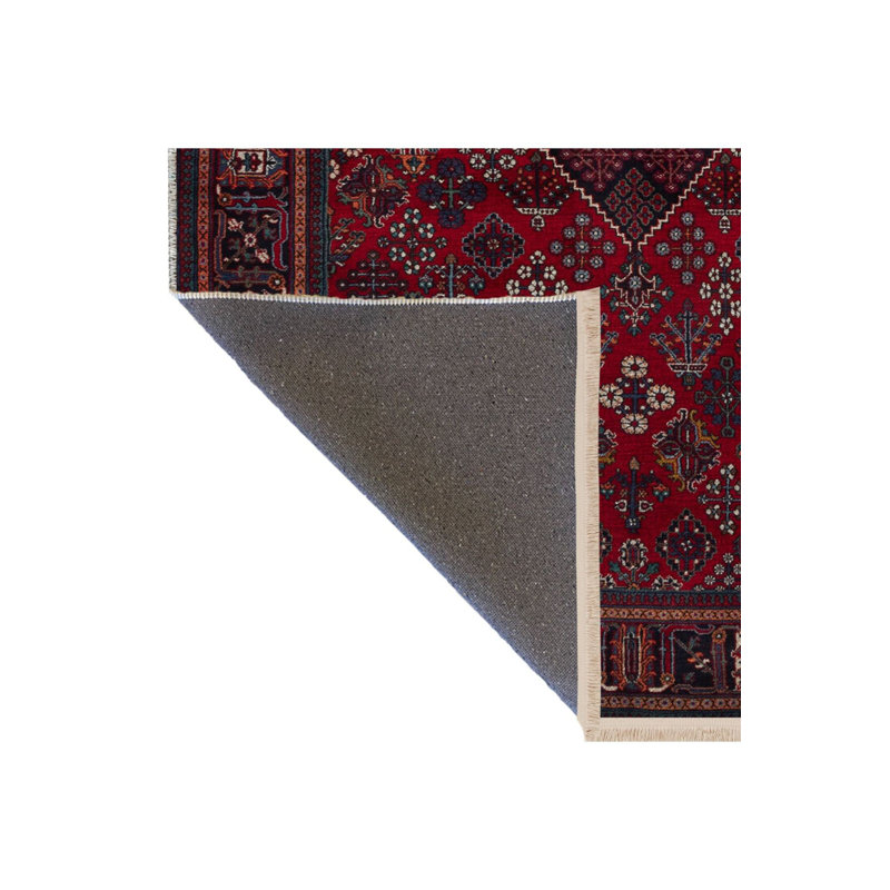 Tapis décoratif rétro bourgogne traditionnel lavable à la machine, Rectangle 3 pi 3 po x 4 pi 11 po