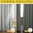 100% Blackout Curtain for Sliding Glass Door, Sliding Door Curtain with Linen Look, Completely Blackout Thermal Insulated Drape for Patio, Living Room, 1 Panel-455104379-455104376
