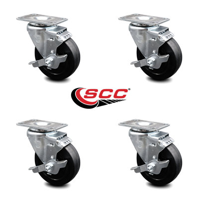 Soft Rubber Swivel Caster