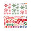 Adhésif décoratif joyeux Noël et flocons de neige colorés