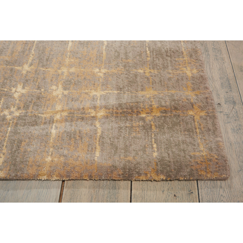 Wool Abstract Indoor Rug, Rectangle 5'6" x 8'