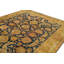 Tapis bleu et doré de haute qualité noué à la main