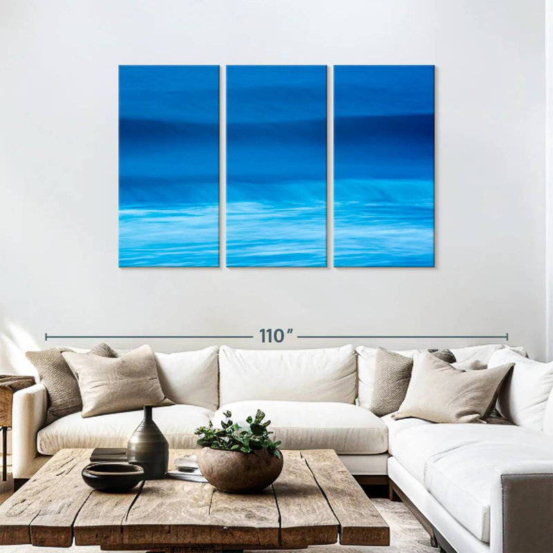 Gillard Deep Blue Waves, 48" H x 74" W
