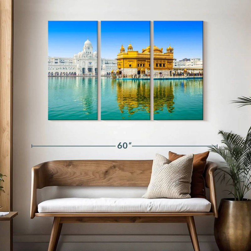 Senne Reflection Of The Golden Temple, 32" H x 50" W