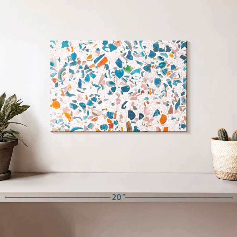 Abstract Terrazzo Floor, 8" H x 12" W