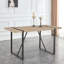Table de salle à manger en bois rustique industrielle pour 4 à 6 personnes