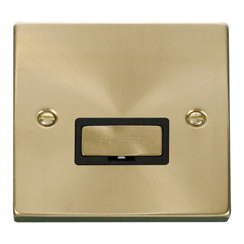 Satin Brass 13A Fused Ingot Connection Unit