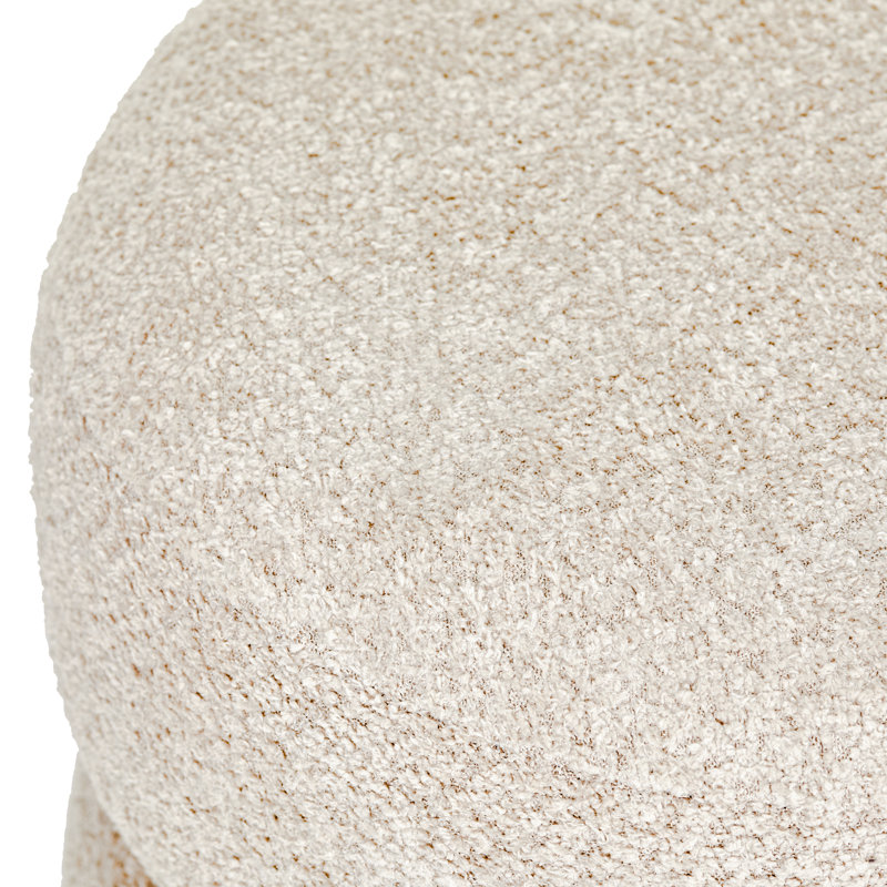  Repose-pieds rembourré double Deneishia, Beige