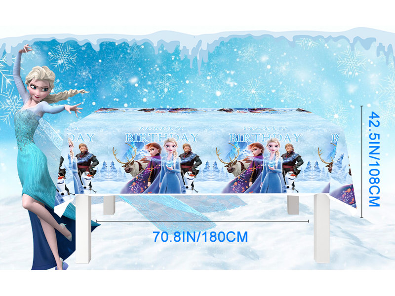 Nappe Frozen, 3 pièces Nappes Frozen, y compris la housse Frozen