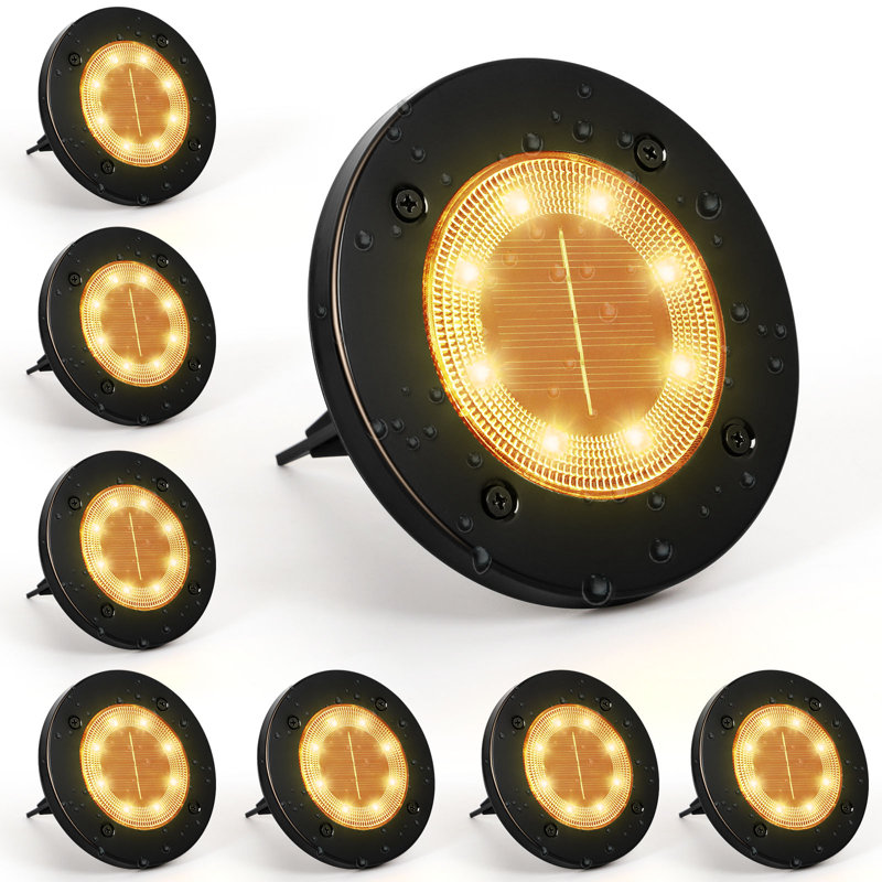 Matte Black Solar Powered Integrated LED Step Light Kit