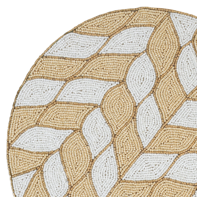 Glass Geometric Round Placemat