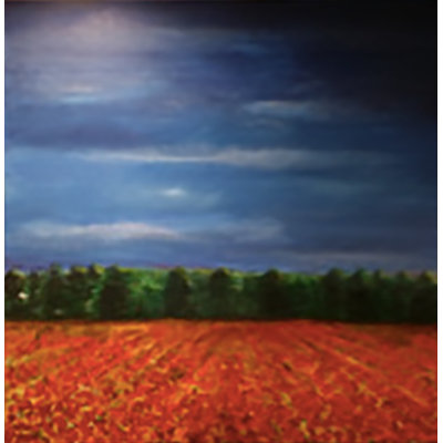Red Fields " Red Fields Original Acrylic " by Joyce Creiger Painting Print