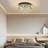 Dameion 6-Light Crystal Ceiling Lamp Flush Mount