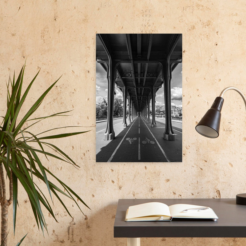 Art mural Paris, architecture contemporaine, H 24 po x l 16 po