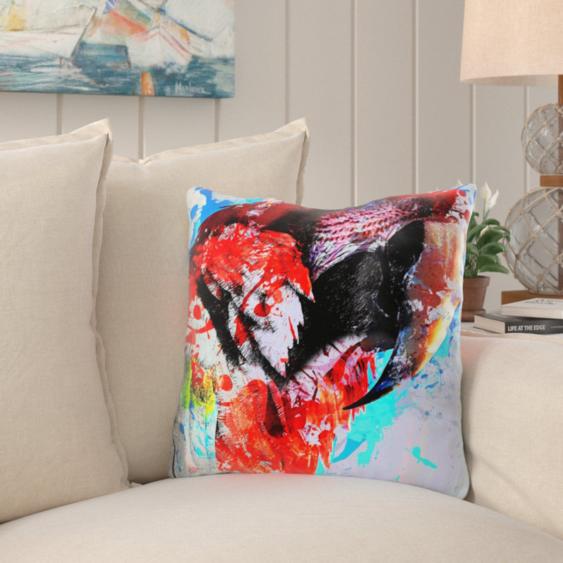 Coussin oiseau Wyant, Microsuède, Intérieur