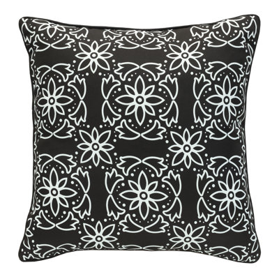 Floral Outdoor Reversible Throw Pillow
