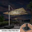 11 pi Parasol lumineux de luxe à double plateau carré avec base en tôle d'acier-1667356554