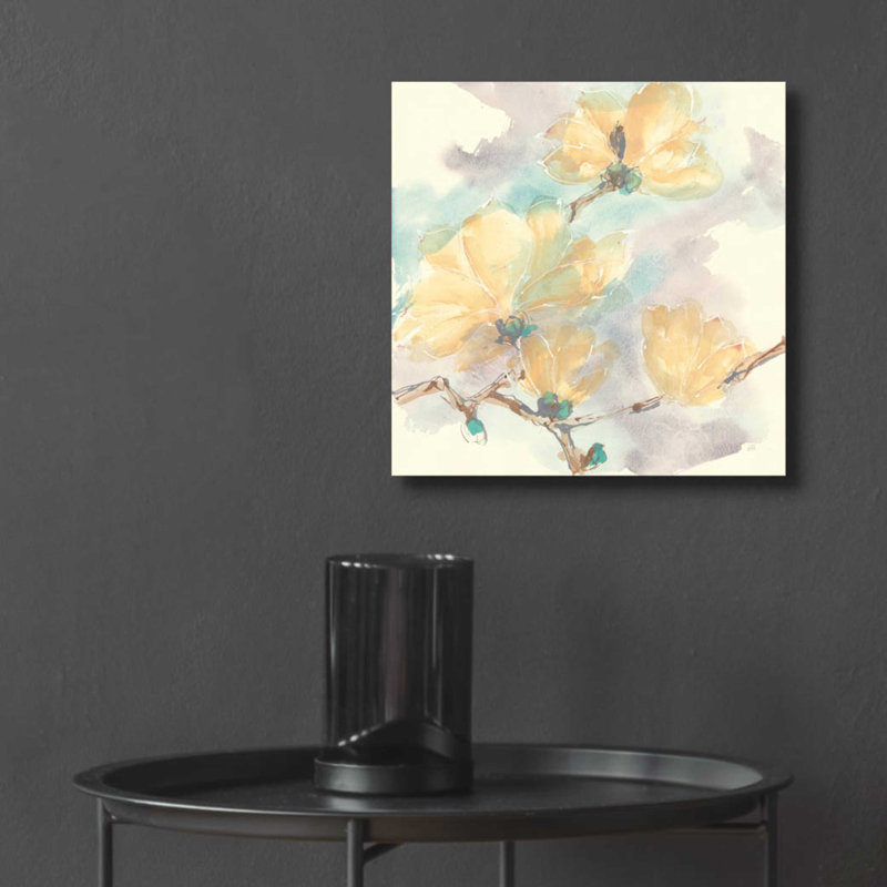 «Magnolias In White II» par Chris Paschke, H 12 po x l 12 po x P 0,13 po