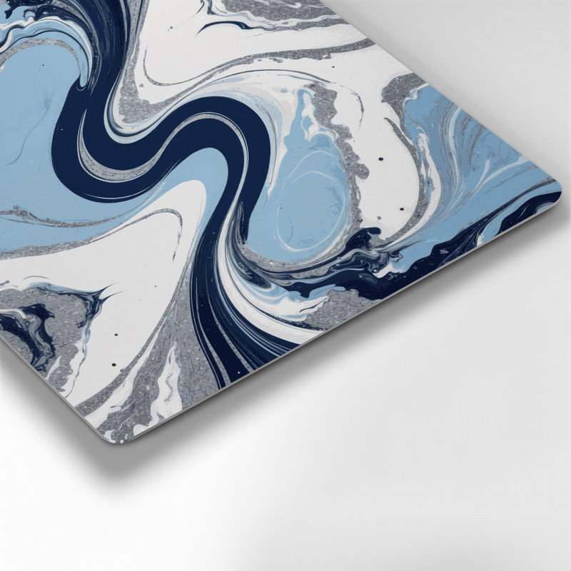 Art abstrait abstrait gris fluide 65, H 12 po x l 12 po