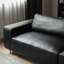 Canapé modulaire noir en cuir véritable-326684258-326684260