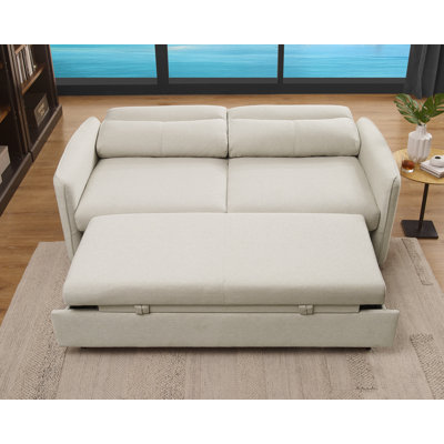 " Slipcovered Polyester Sofa Bed