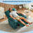 Manual Recliner Chair, Overstuffed Breathable Fabric Reclining Sofa with Side Pocket for Living Room-569865655