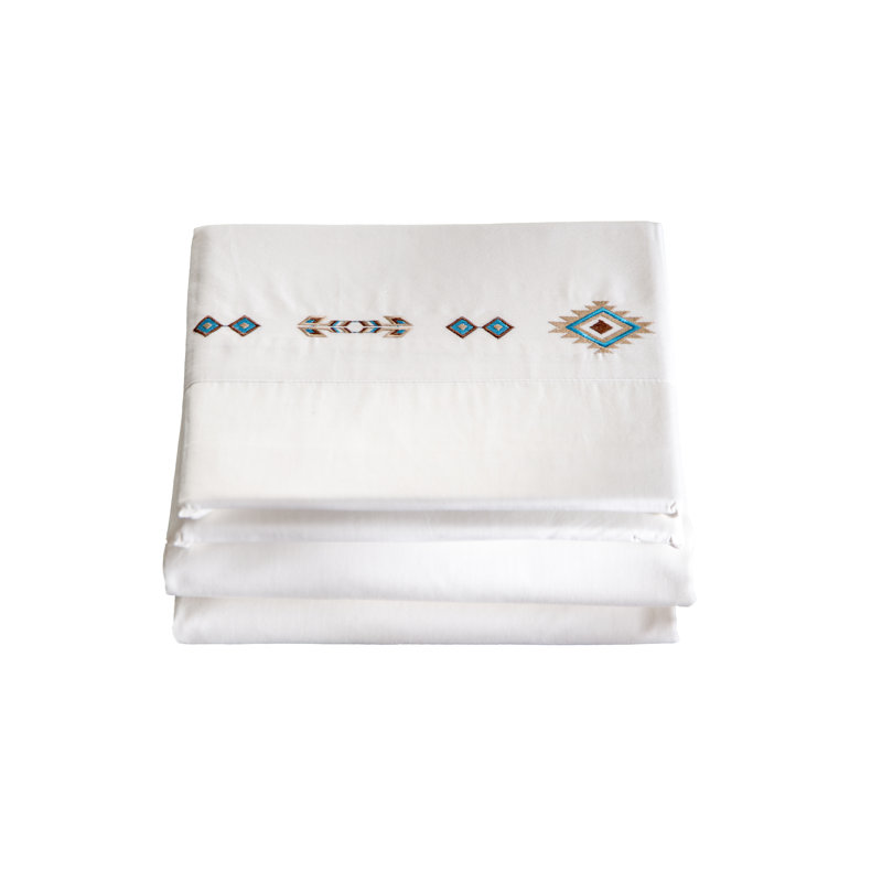 100% Cotton Sheet Set, Full Sheet Set + Fitted Sheet + 2 Pillowcases