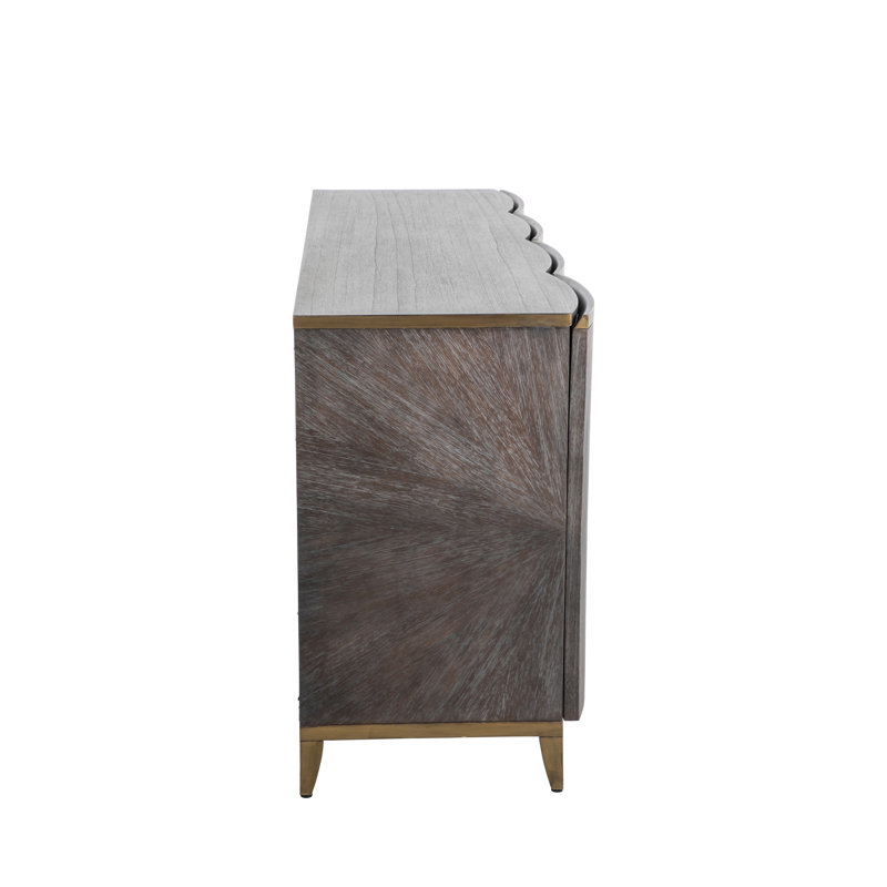 Pete 60" Wide Mindi Solid Wood Sideboard
