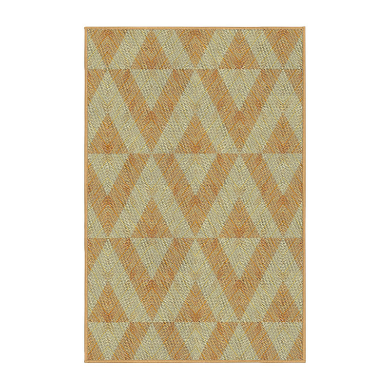 Tapis de zone orange à motif, Rectangle 3 pi x 5 pi