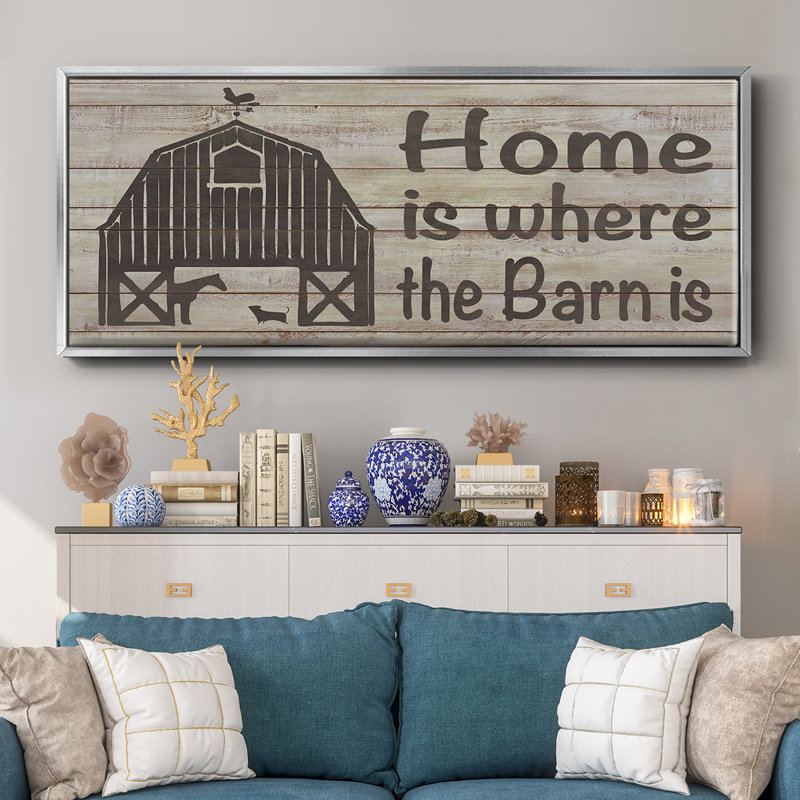 Toile encadrée Home & Farm III, H 20 po x l 50 po
