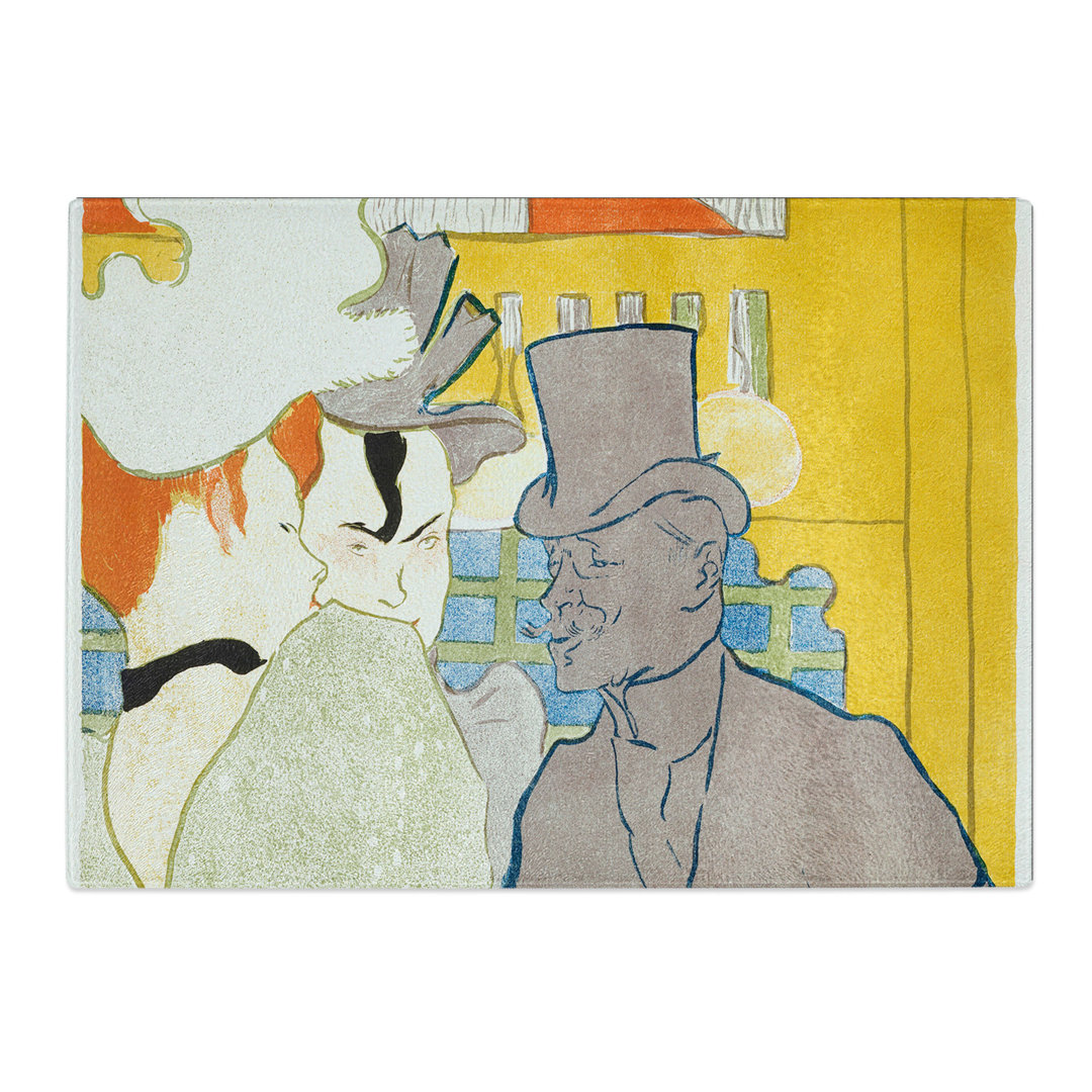 Englishman at the Cabaret Vol.2 by Henri De Toulouse-Lautrec Chopping Board