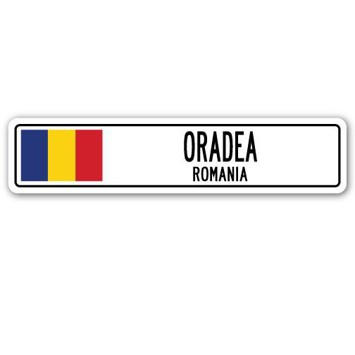 Plaque de rue Oradea, H 7 po x l 30 po x P 1 po