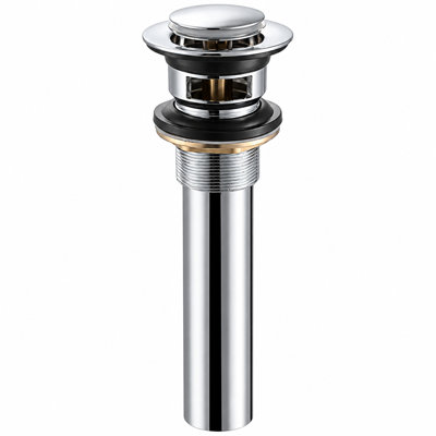 Universal Traditional 304 Stainless Steel Push Pop-Up Sink Drain With Overflow- DSF- OSDBN